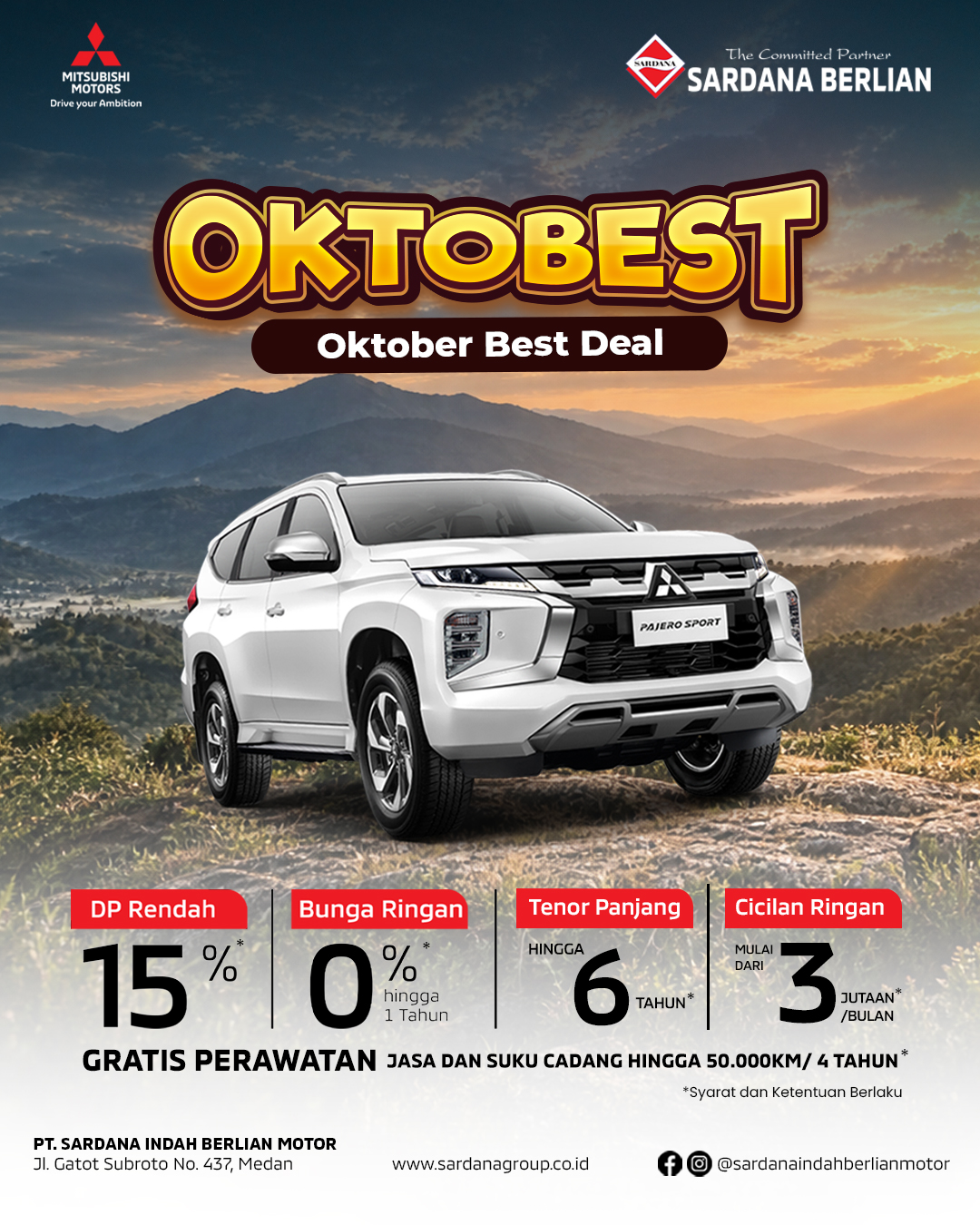OKTOBEST! Oktober Best Deal | Promo terbaru new Pajero Sport